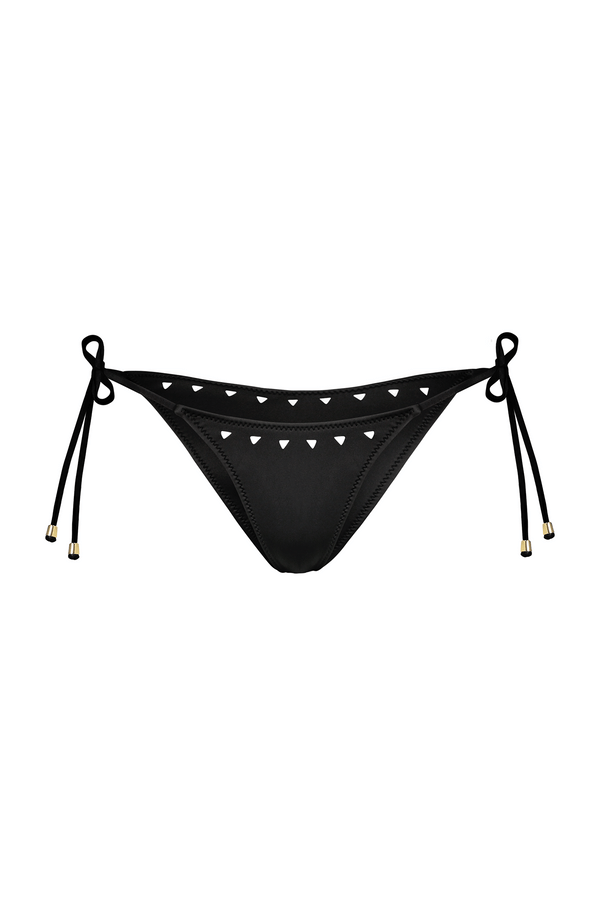 Black Side Tie String Bikini Bottom