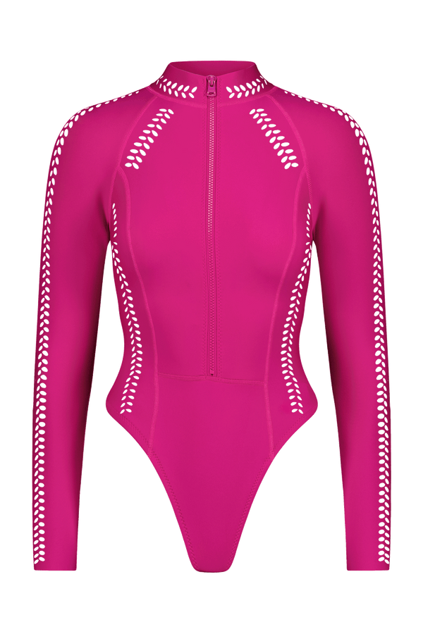 Pink Long Sleeve Scuba Surfsuit