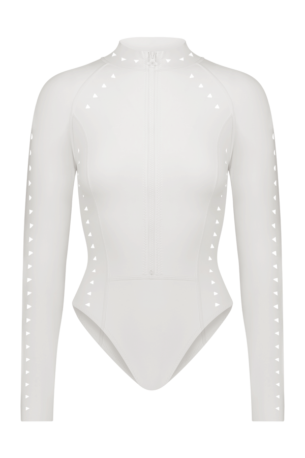 White Long Sleeve Scuba Surfsuit