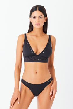 Angelica Black Bikini Top