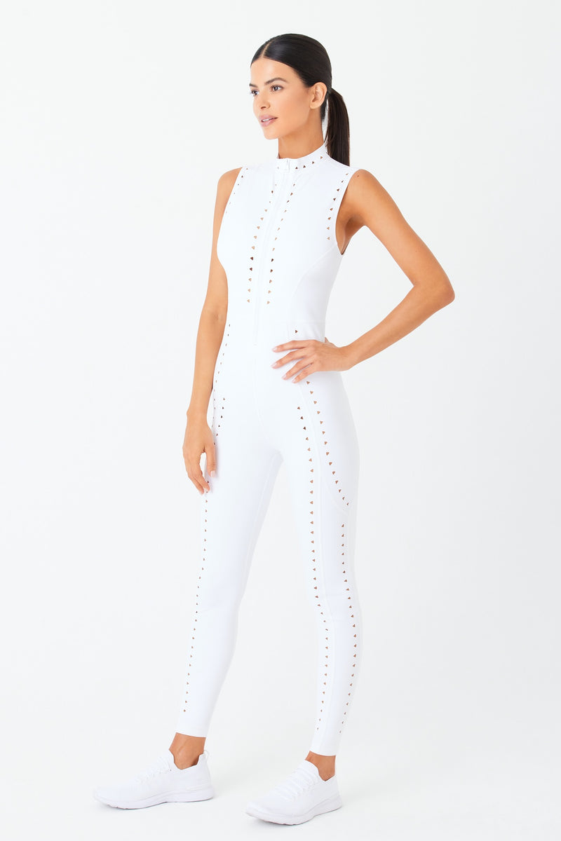 White Sport Jumpsuit