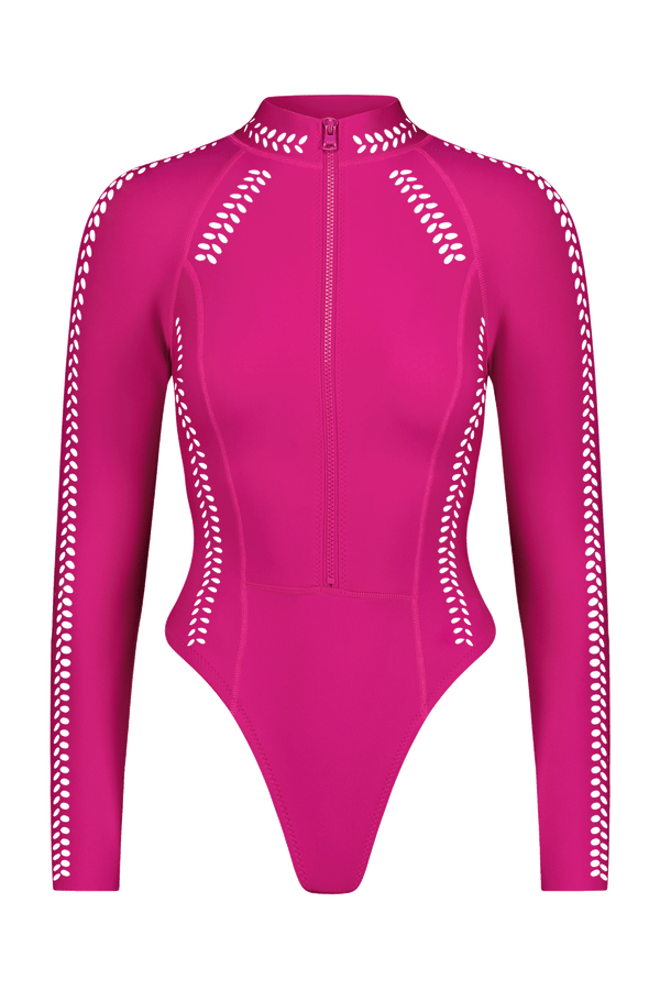 Pink Long Sleeve Scuba Surfsuit