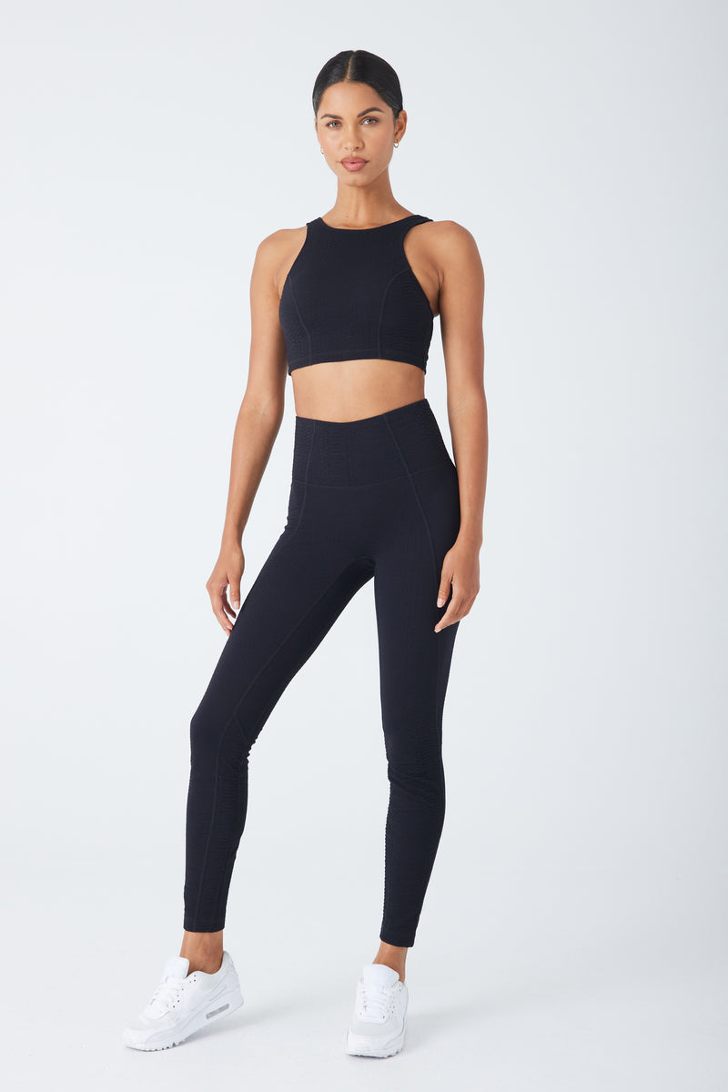 DEVON TOP BLACK SNAKESKIN