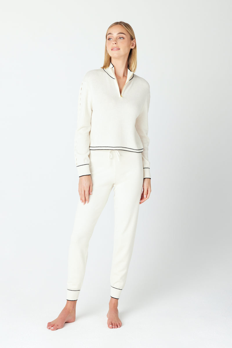 Alice White Cashmere Loungewear Jogger