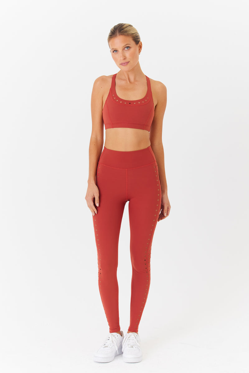 Katrina Terra Cotta Sports Legging