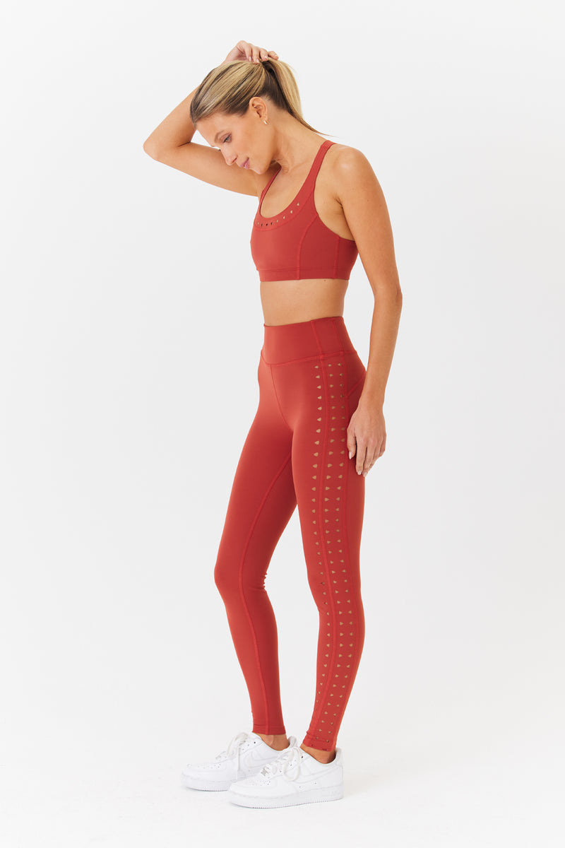 Katrina Terra Cotta Sports Legging