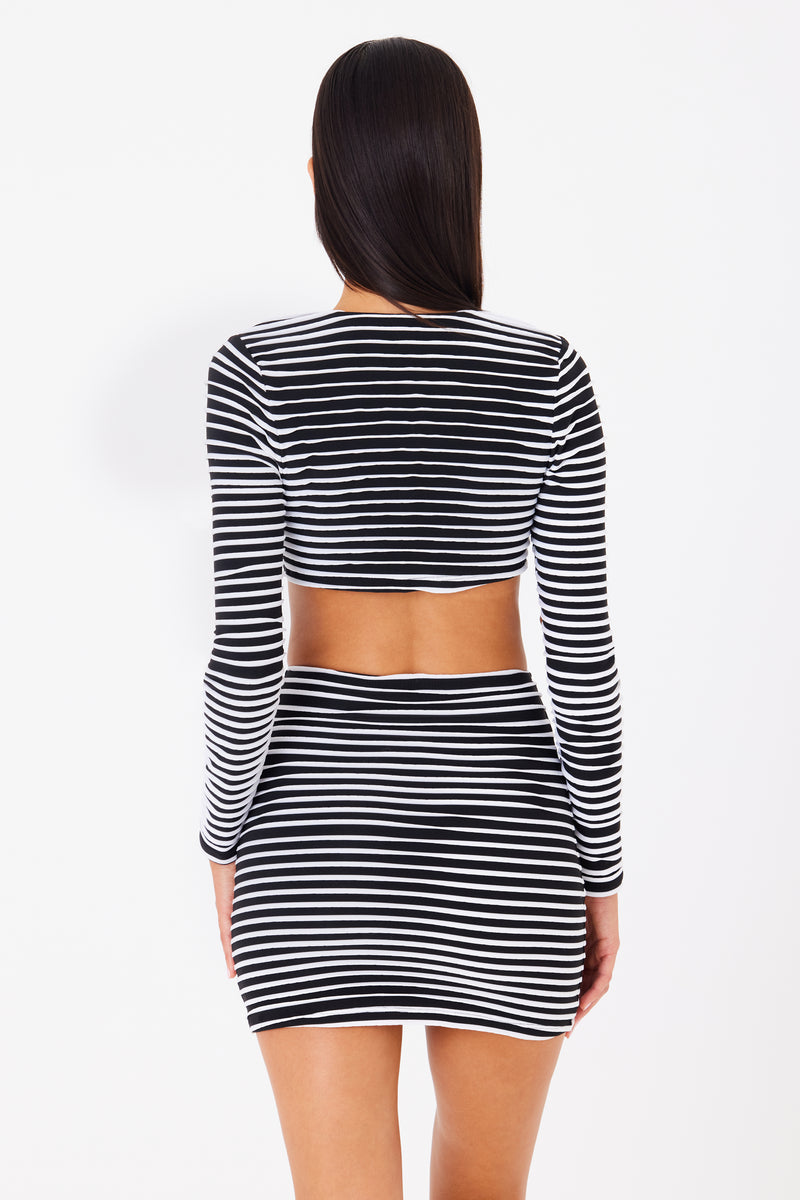 Becca Cover Up Dress 3D Stripe