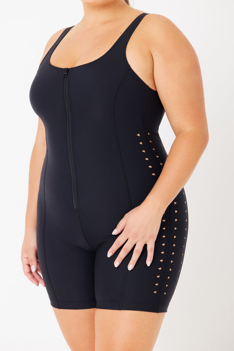 Maxine Black Sports Romper