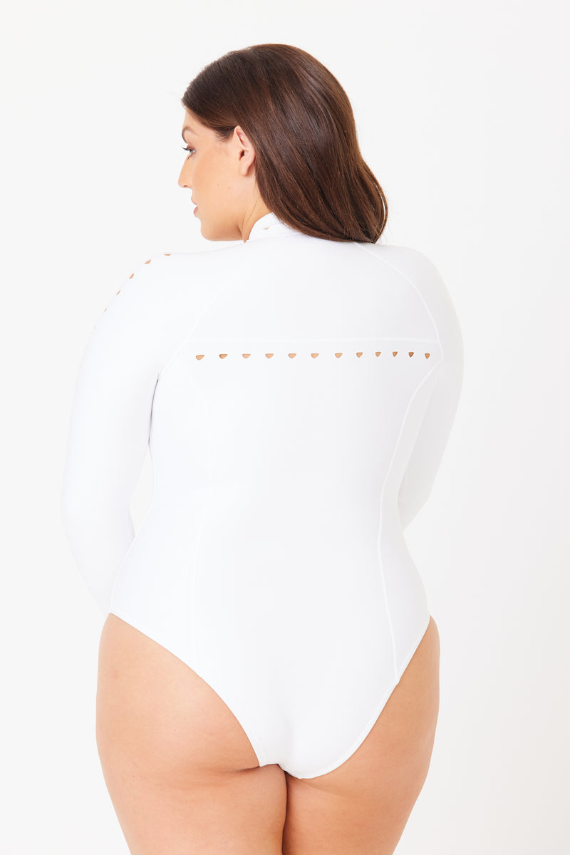 Riley White Scuba Surfsuit