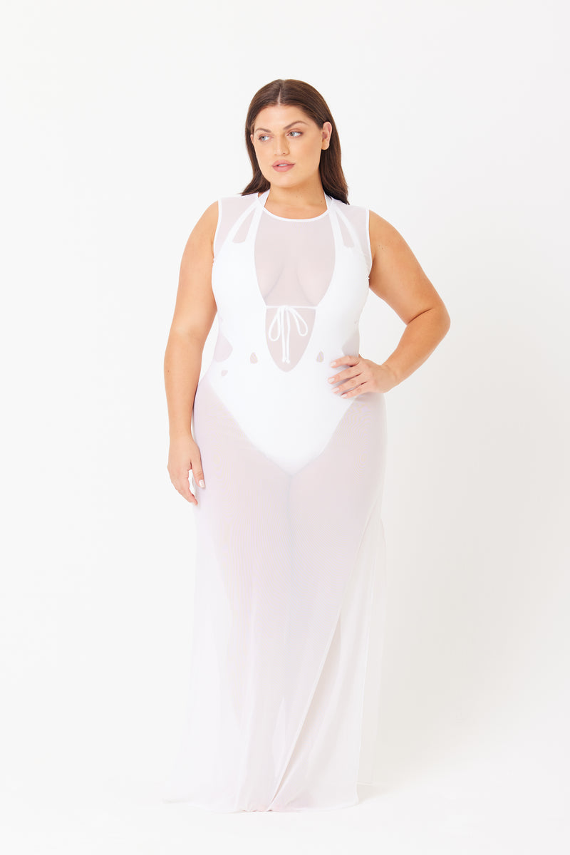 Terri White Swim Cover Up Dress