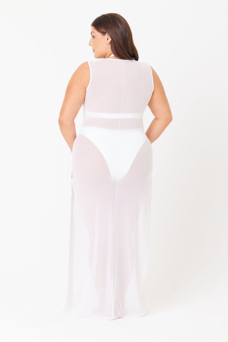 Terri White Swim Cover Up Dress